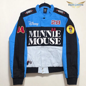 Disney Minnie Mouse Icons Women's Cropped Moto Jacket Sz 3XL New